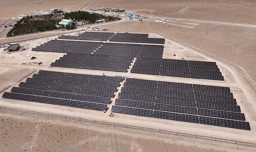 نیروگاه خورشیدی ۵ مگاواتی بنه یکه شرکت صنایع ملی مس ایران