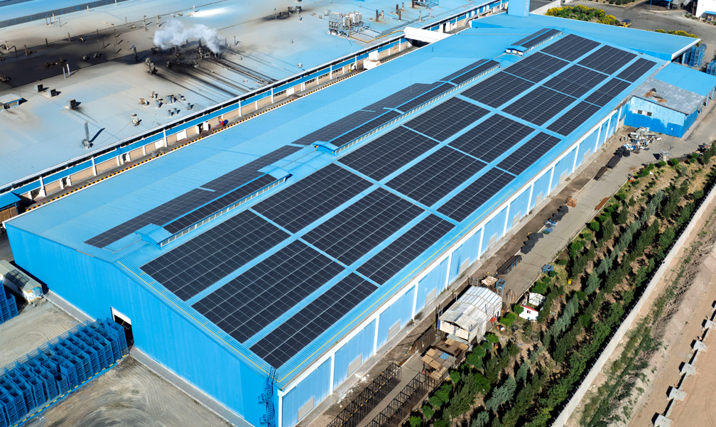 نیروگاه خورشیدی سقفی ۱ مگاواتی دینا فود (چی‌توز)